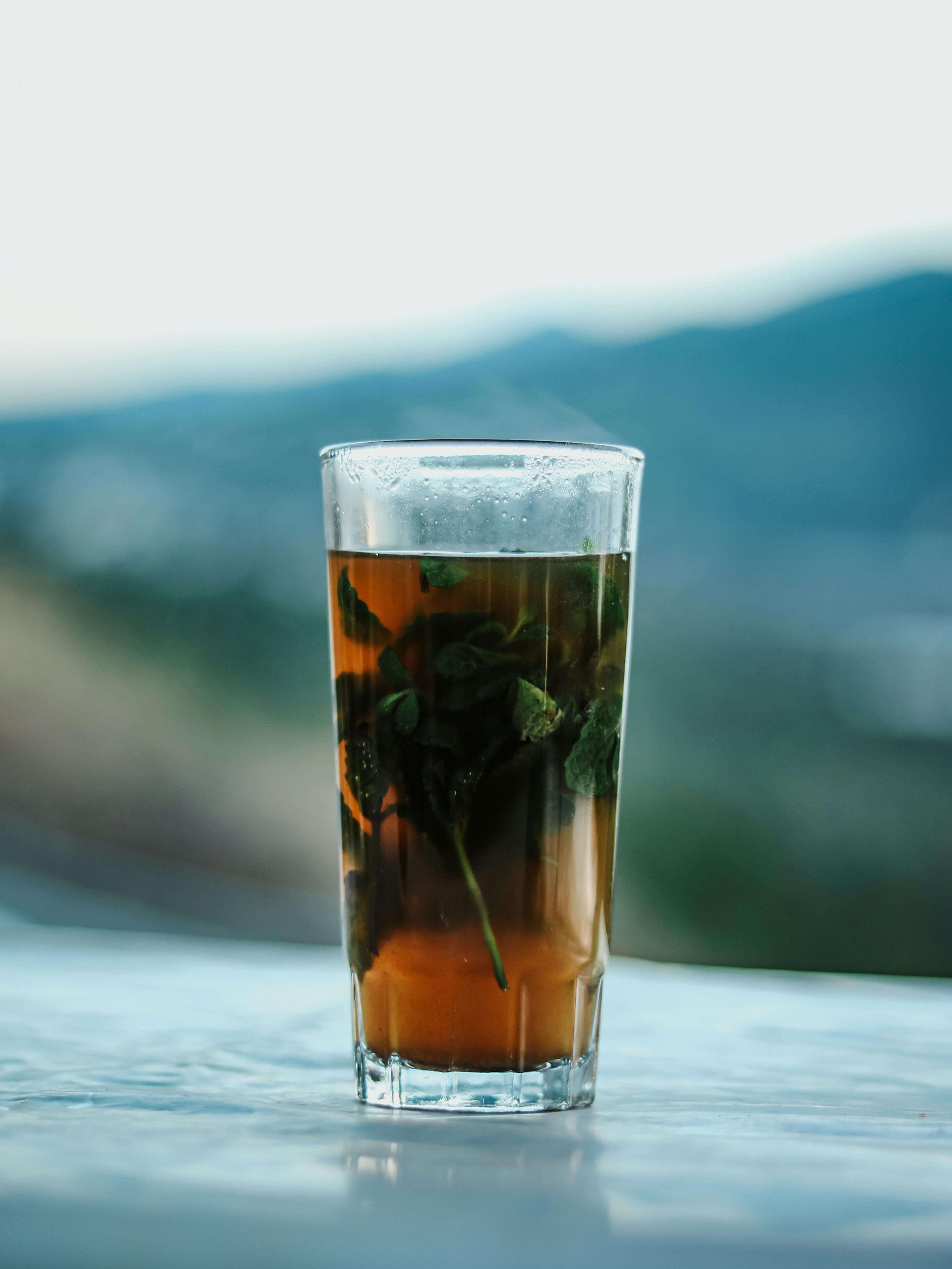 Moroccan mint tea and family gathering